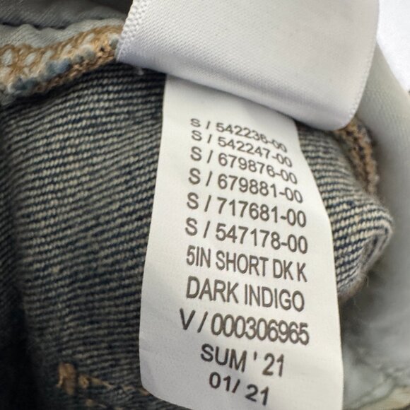 Gap Denim Shorts 5" Inseam Cut Offs Sz 4/27 Summer Beach Classic Casual Md Wash - Picture 14 of 14